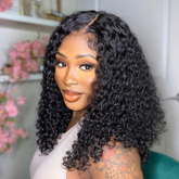 Peruca Lace Humana cacheada 40cm 13x4 HD - Cibele